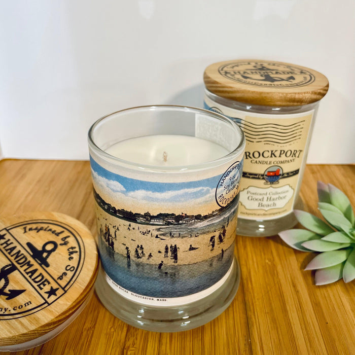 Vintage Postcard Candle - Good Harbor Beach
