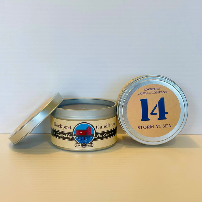 14 Storm at Sea travel tin candle