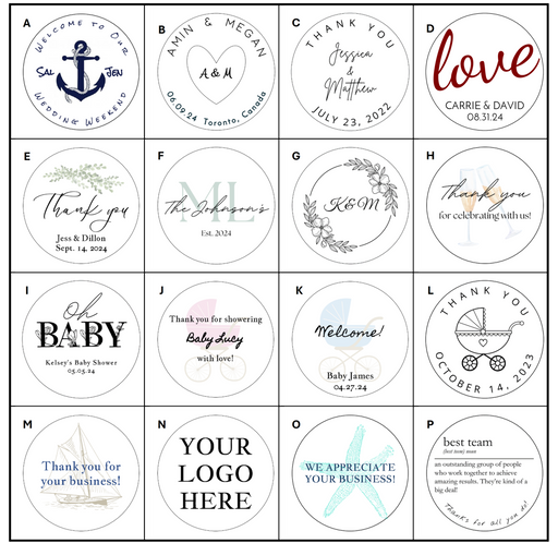 More favor lid label ideas - Rockport Candle