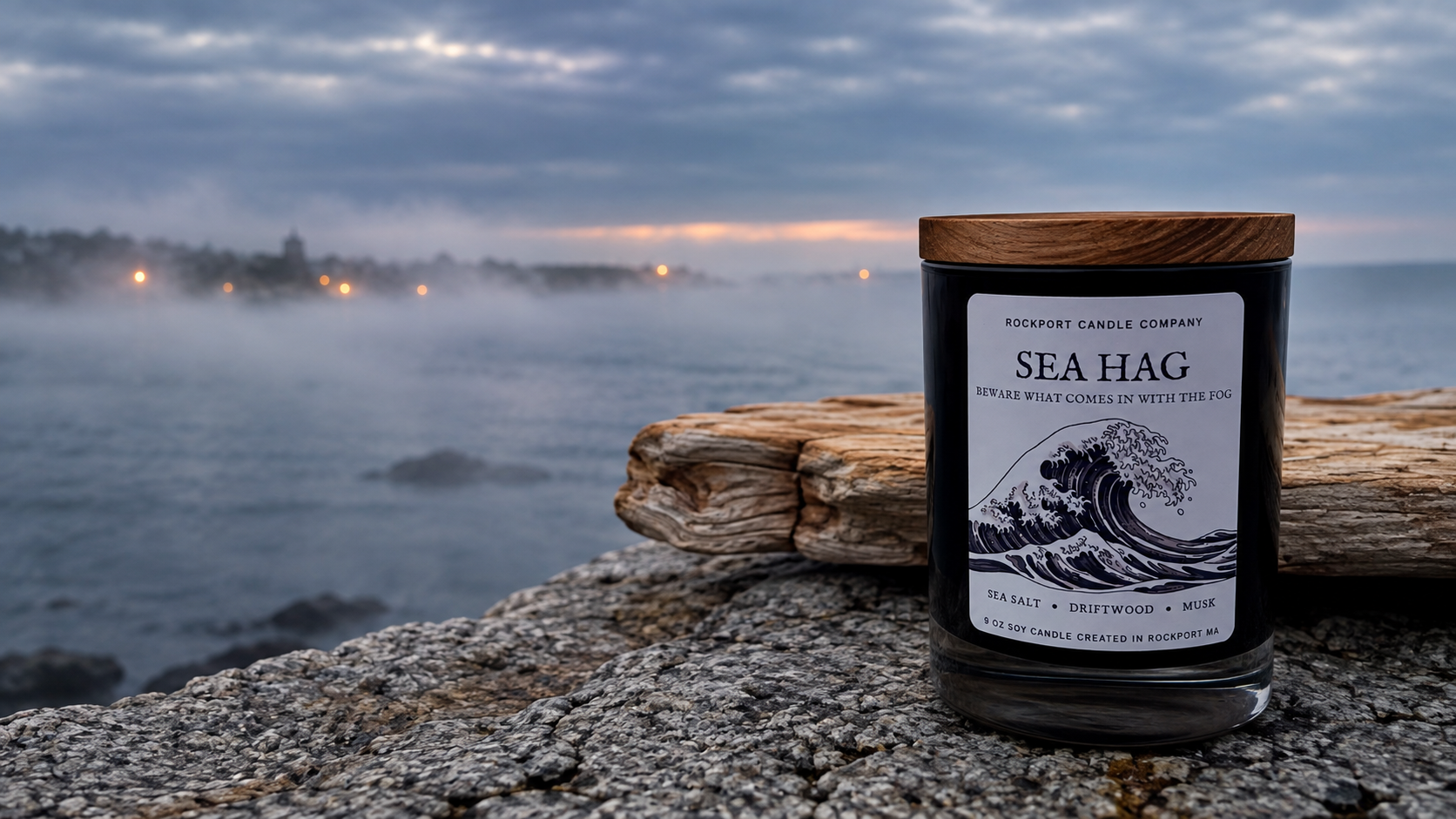 Limited Edition Sea Hag candle by Rockport Candle Company