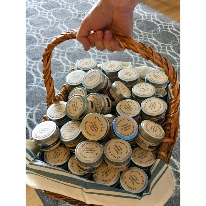 Basket of Classic Candle Favors